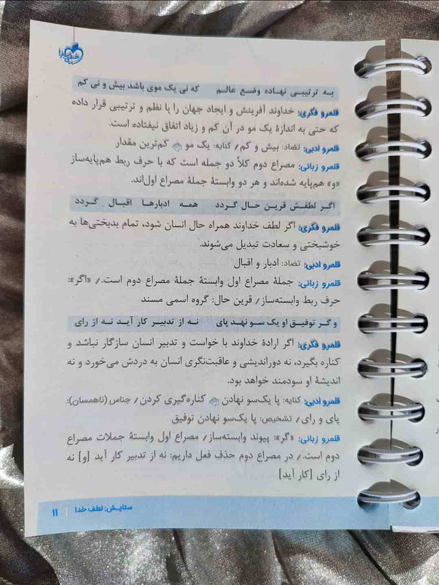 نمونه صفحات آموزش نکتهای و تستی فارسی ۲ در کتاب جی بی نمره باز _شهر کتاب جابر