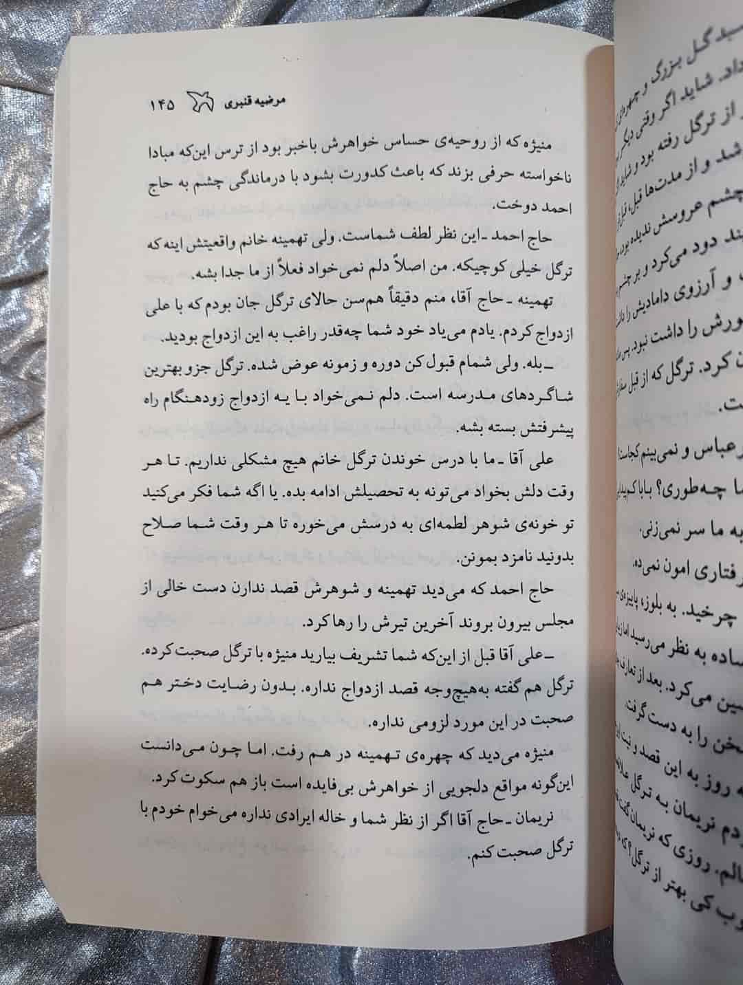 نمایی از صفحات داخلی رمان سکوت بی‌کسی_شهر کتاب جابر