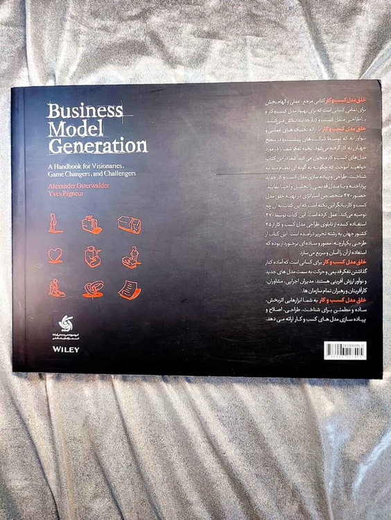 پشت جلد کتاب خلق مدل کسب و کار خرید با تخفیف در شهرکتاب جابر