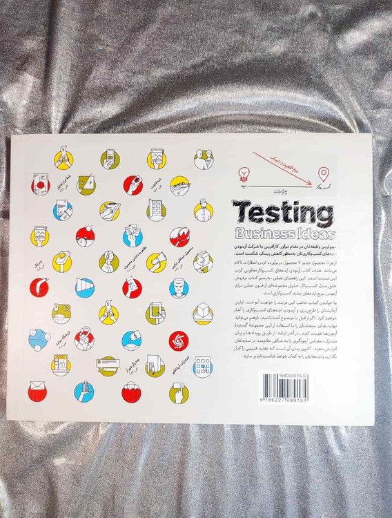 پشت جلد آزمودن ایده های کسب و کار