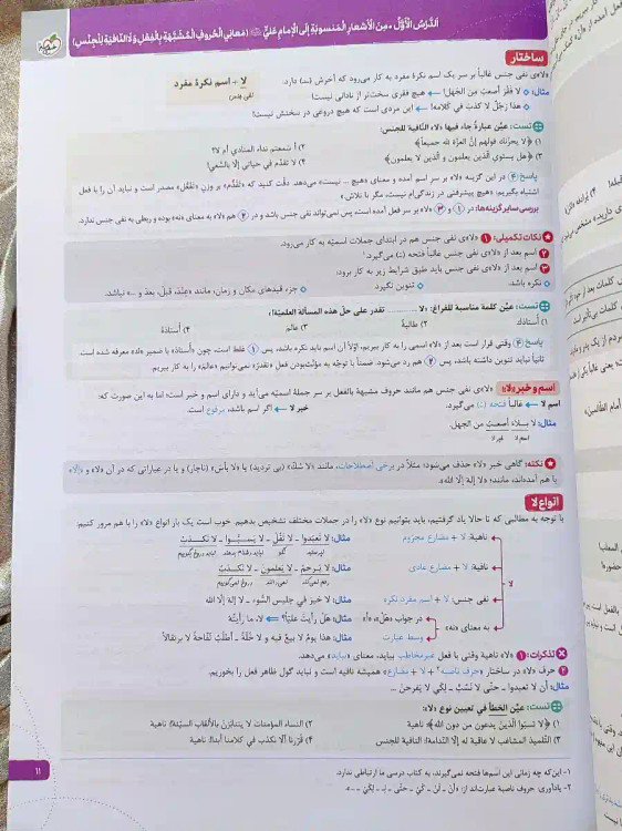 تصویر داخلی کتاب عربی دوازدهم انسانی خیلی سبز _ شهر کتاب جابر