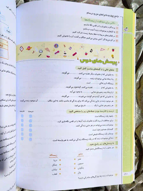 قیمت کتاب ماجراهای من و درسام جامع چهارم دبستان خیلی سبز _ شهر کتاب جابر