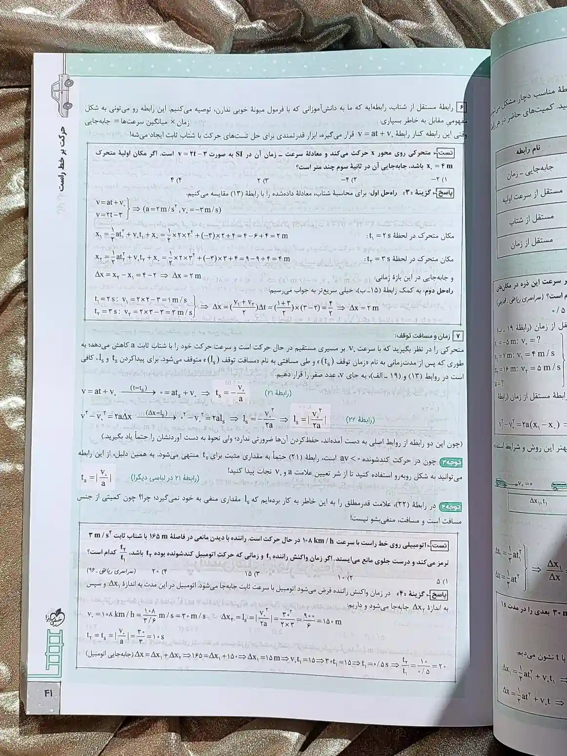 نمونه صفحه تست کتاب فیزیک دوازدهم تجربی خیلی سبز _ شهر کتاب جابر